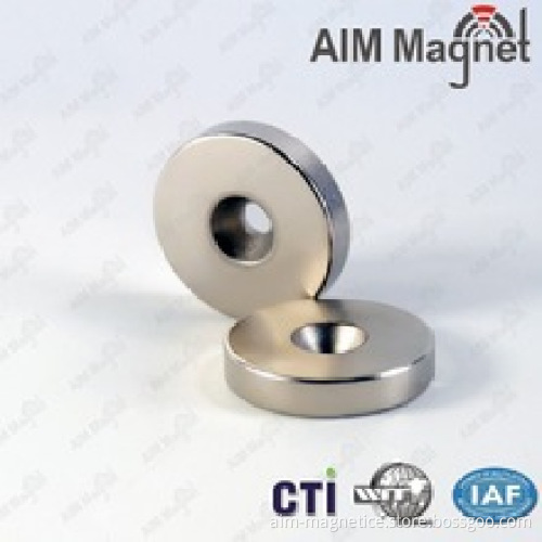 Strong Ring Neodymium Shower Door Magnet Permanent with Hole